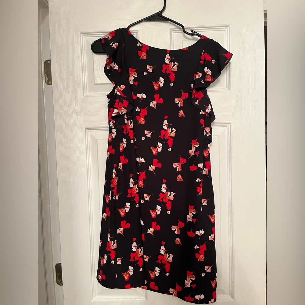 Banana Republic Floral Flutter Sleeve Shift Dress